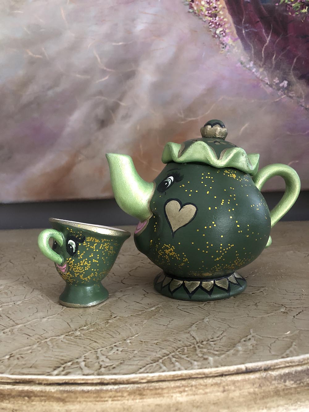 Disney Yeşil Çaydanlık ve Fincan Seti