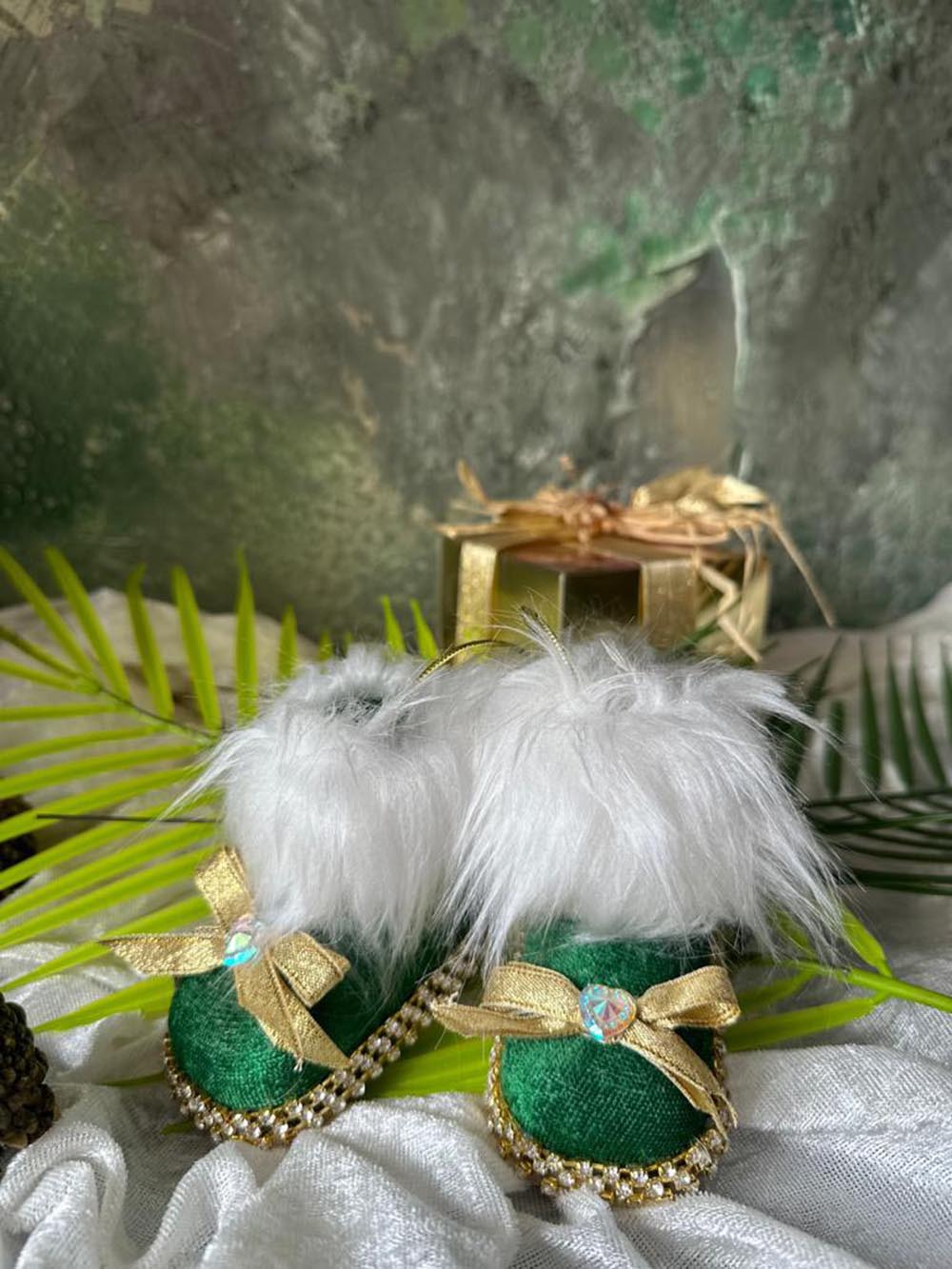 Yılbaşı Çam Ağacı Süsü Yeşil Patik