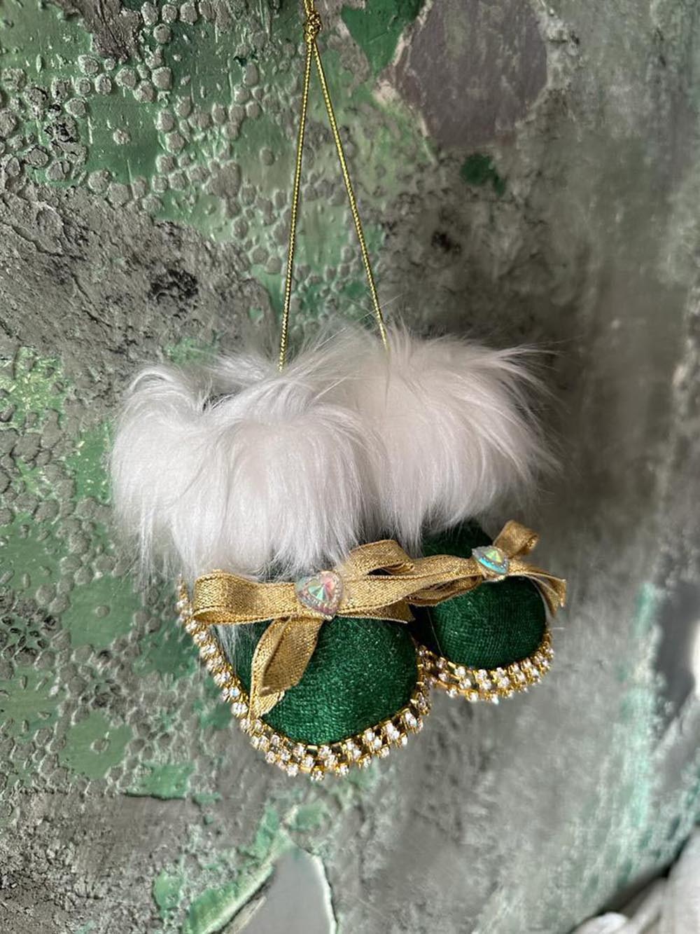 Yılbaşı Çam Ağacı Süsü Yeşil Patik