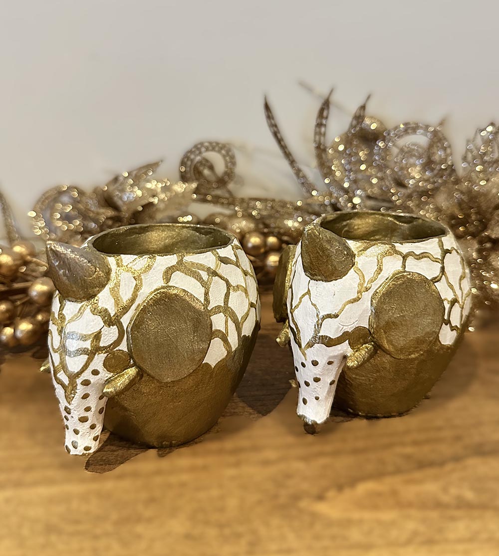 Fil Etnik Mumluk - Dekoratif Obje , Ev Aksesuarları