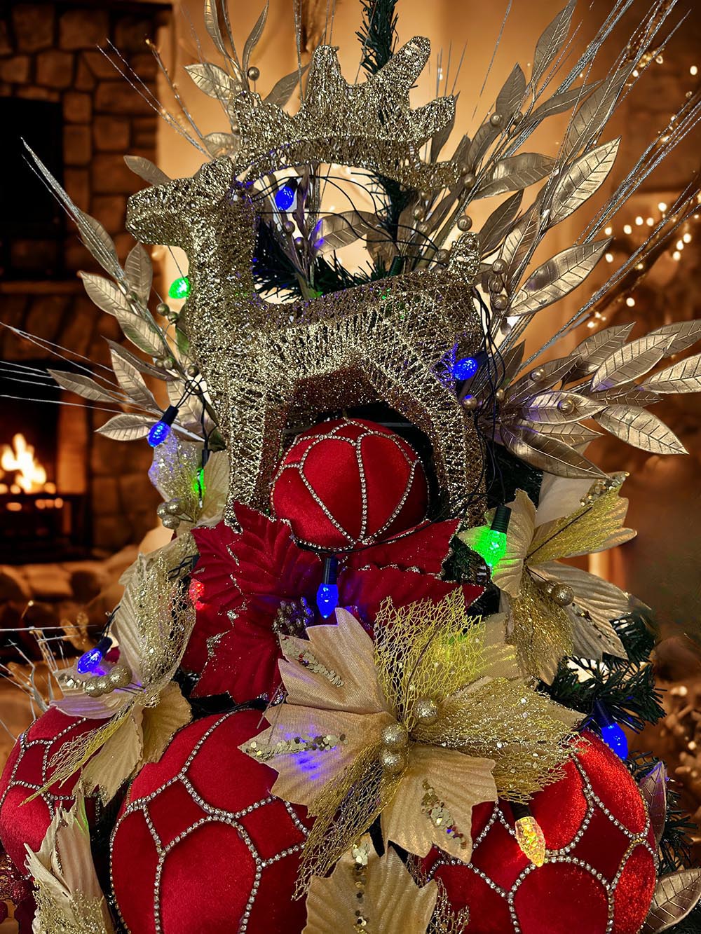 WİTH RED FLOWERS - KİRALIK  YILBAŞI ÇAM AĞACI