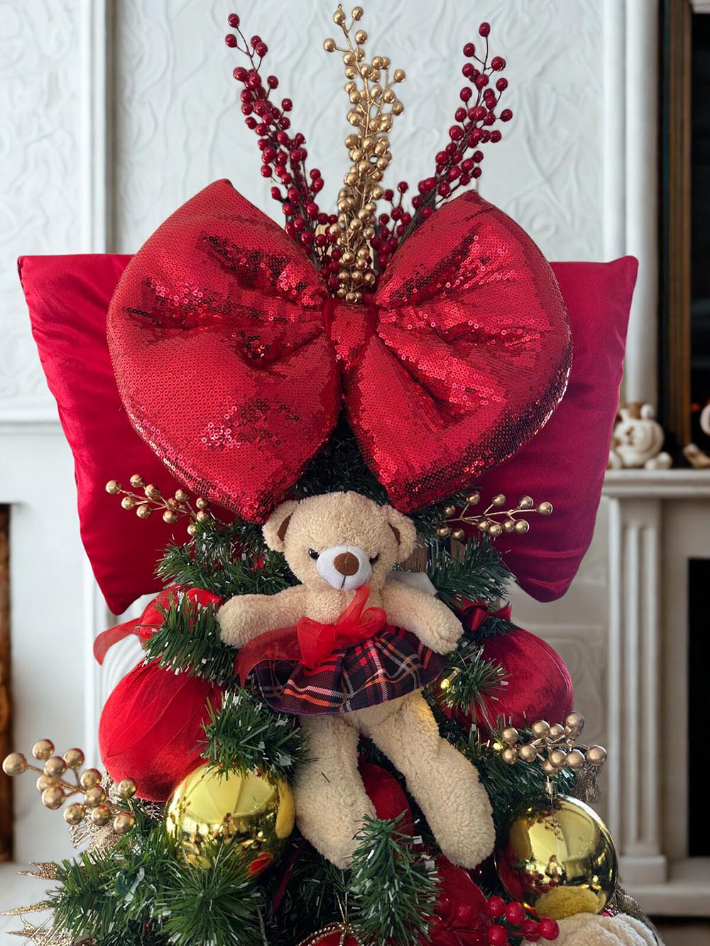 RED CUTE BEAR - YILBAŞI ÇAM AĞACI